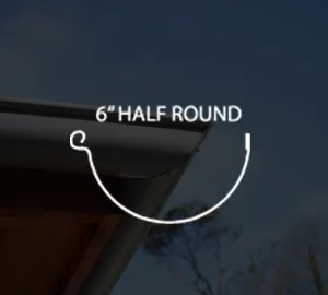 View 6 inch half round gallery in Arizona