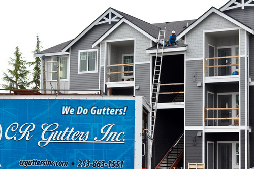 Get new Fort Lewis home gutters in WA near 98433