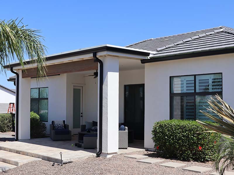 Exceptional Tempe seamless gutter install in AZ near 85202