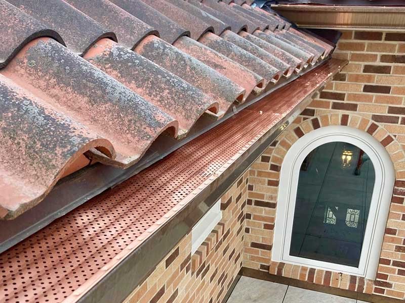 Mason County Copper Gutter Installation
